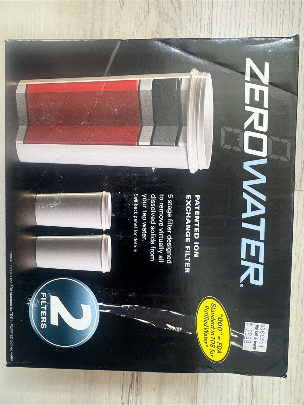 Zero Water Ion Exchange Filter Pair - Red/White